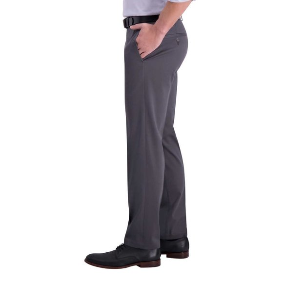 NWT Haggar Men’s Premium Fabric Straight Fit Non-Iron Pants Grey, Size 34x29 - Picture 3 of 9